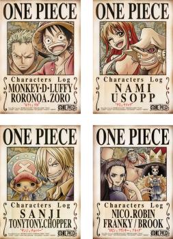 【ご奉仕価格】ONE PIECE ワンピース キャラクターズ Log(4枚セット)ルフィ ゾロ ナミ ウソップ サンジ チョッパー ロビン フランキー ブルック【全巻セット アニメ 中古 DVD】ケース無:: レンタル落ち