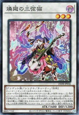 遊戯王OCG デュエルモンスターズ 燐廻の三弦猫 25DB 25DB-JP036 スーパーレア 【中古】