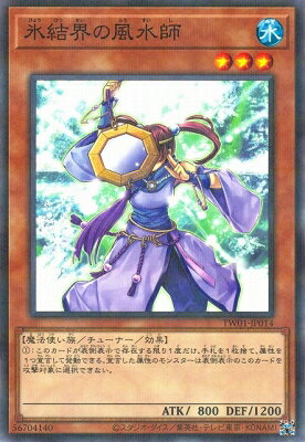 遊戯王OCG デュエルモンスターズ 氷結界の風水師 TW01 TW01-JP014 ノーマルパラレル 【中古】