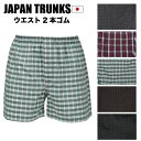 M/L/LLメーカー直販★トランクス【日本製】薄地高級シャツ地(細番手)使用ウエスト2本ゴム メンズ 紳士 男物 パンツ
