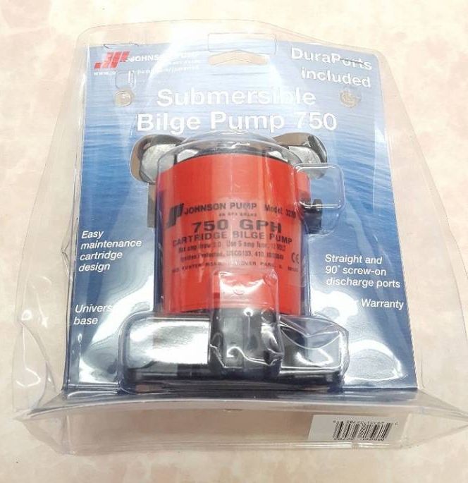 DC12V用 格安ビルジポンプ JOHNSON/750GPH 新品