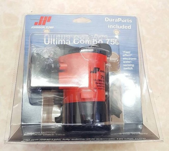 DC12V用 格安オートビルジポンプ JOHNSON/750GPH 新品