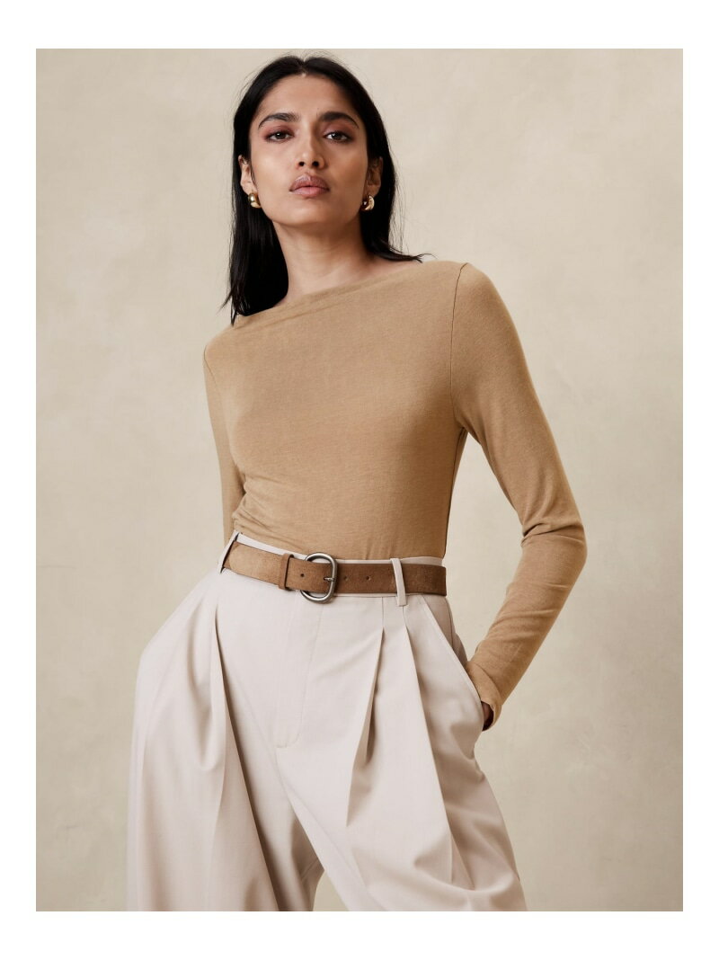 SALE55%OFF(W)Aleah ֥ ܡȥͥåȥåץ BANANA REPUBLIC Хʥʡѥ֥å ȥåץ åȥT ١RBA_E̵ۡ[Rakuten Fashion]