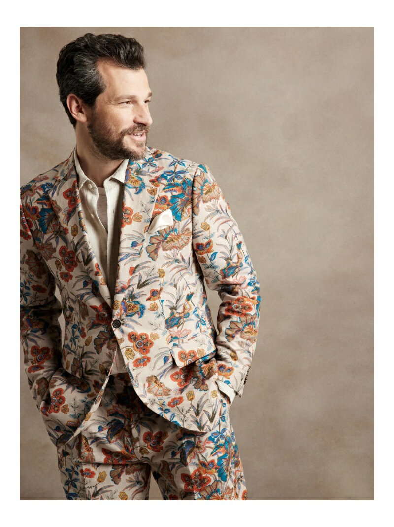 【SALE／30%OFF】フローラル スーツジャケット BANANA REPUBLIC バナナ・リパブリック ジャケット・アウター テーラードジャケット・ブレザー ベージュ【RBA_E】【送料無料】[Rakuten Fashion]のサムネイル