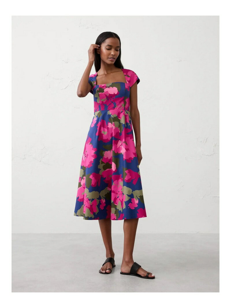 (W)BANANA REPUBLIC FACTORY STORE　　スクエアネックミディワンピース BANANA REPUBLIC FACTORY STORE バナナ・リパブリック ファクトリーストアー ワンピース・ドレス ワンピース【送料無料】[Rakuten Fashion]のサムネイル