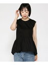 (W)BANANA REPUBLIC FACTORY STORE 日本限定 ミックスメディアペプラムトップス BANANA REPUBLIC FACTORY ...
