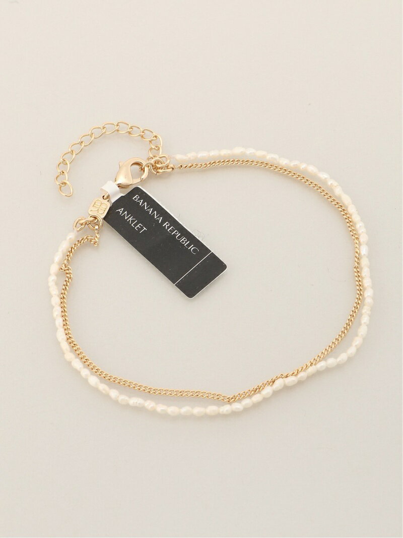 【SALE／55%OFF】(W)Freshwater Pearl Layer Anklet BANANA REPUBLIC バナナ・リパブリック アクセサリー・腕時計 アンクレット ゴールド【RBA_E】[Rakuten Fashion]