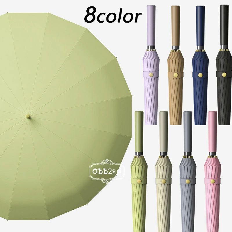 【オープン記念！1000円OFFクーポン】長傘 レディース メンズ 16本骨傘 長柄 雨傘 大きい長傘 直径106c..