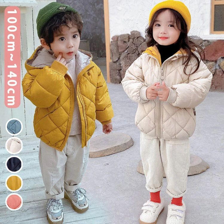 【オープン記念！1000円OFFクーポン】中綿 コート 子供 ダウン キッズ ダウンコート アウター コート フード付き 子供服 子ども服 オーバー ジャケット ベビー 防寒 冬服 中綿コート 冬 100cm 110cm 120cm 130cm 140cm ダウンジャケット 女の子 男の子(4)