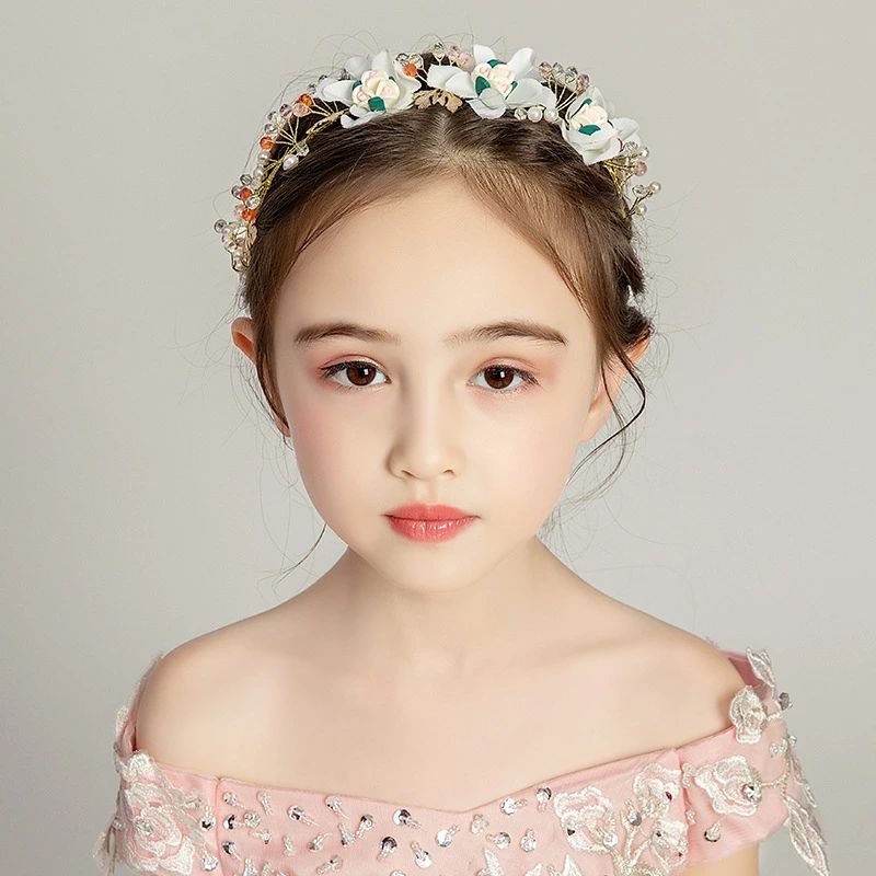 【オープン記念！1000円OFFクーポン】髪飾り 花冠 カチューシャ 子供 発表会 子供ドレス キッズ 女の子..