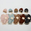 【オープン記念!1000円OFFクーポン】子供服 ベビー服 女の子 パジャマ セットアップ キッズ ロンパース+パンツ+帽子 3点セット 新生児 可愛い 秋冬 ...