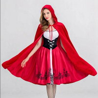 【ハロウィン 赤ずきん コスプレ】レディース用 ケープ コスプレ コスチューム 舞台 演出服 文化祭 宴会 余興衣装 衣裳 仮装 女性 ハロウィン 海外イベント...