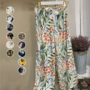 【オープン記念!30%OFFクーポン】ワイドパンツ レディース スカーチョ ガウチョ 夏 秋冬服 花柄 スカンツ ズボン 美脚 高級感 着痩せ 春