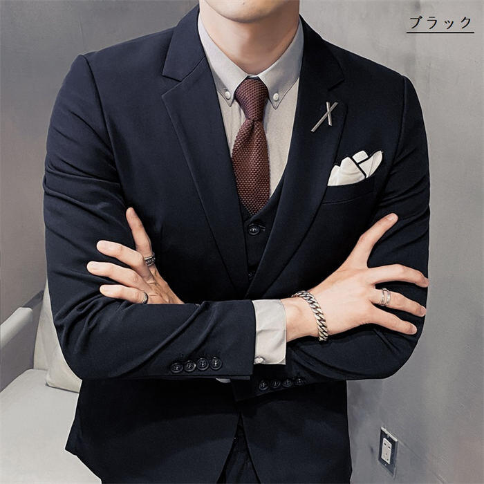 【オープン記念！30%OFFクーポン】パンツスーツ メンズ スリーピース タキシード 紳士服 フォーマル ビジネス カジュアルスーツ キャリア リクルート オフィス 通勤就活面接入社 お呼ばれ 結婚式 二次会 パーティー 30代40代 大人 大きいサイズ 礼服 メンズスーツ 上品