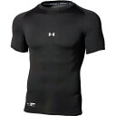 セール アンダーアーマー (1313259-001) UA HG ARMOUR COMP SS CREW ブラック (B)
