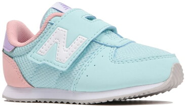(K)人気 ニューバランス (IV220LB2) キッズシューズ IV220 LB2 ライトブルー/ピンク