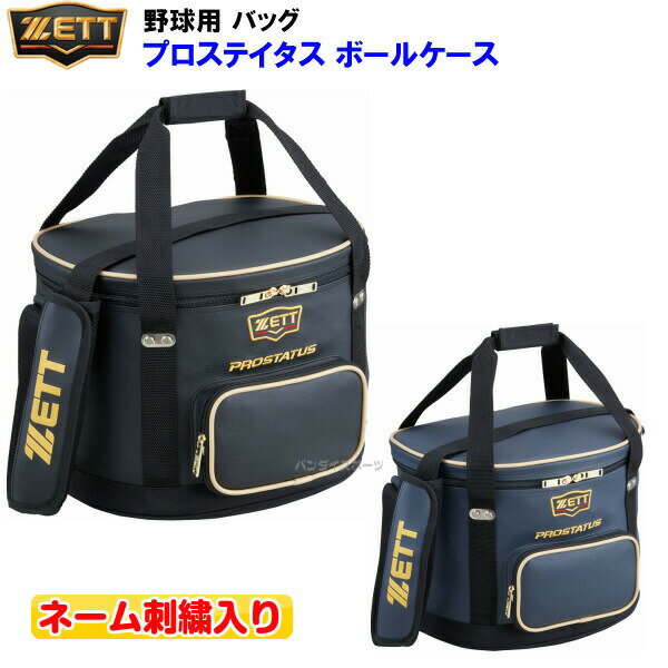 ネーム刺繍入り ゼット (BAP217) 野球 プロステイタス ボールケース (M)