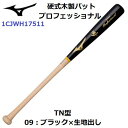 ミズノ (1CJWH17511) 野球 硬式木製バット プロフェッショナル メイプル TN型(M)