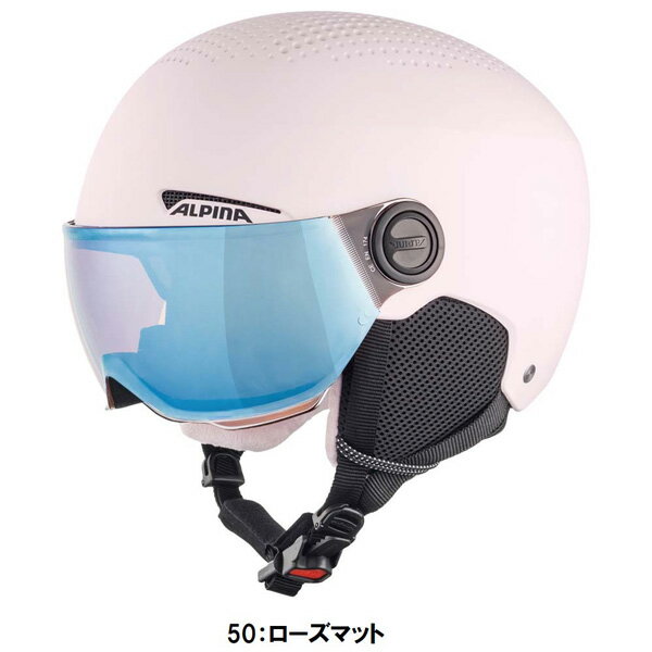 返品不可 人気 25-26 アルピナ (A9229) スキー ヘルメット ジュニア バイザー付 ZUPO VISOR (BM) 3