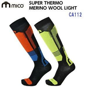 人気 ミコ (CA112) スキーソックス メリノウールライト 薄型 MERINO WOOL LIGHT WMSS-016 (K)