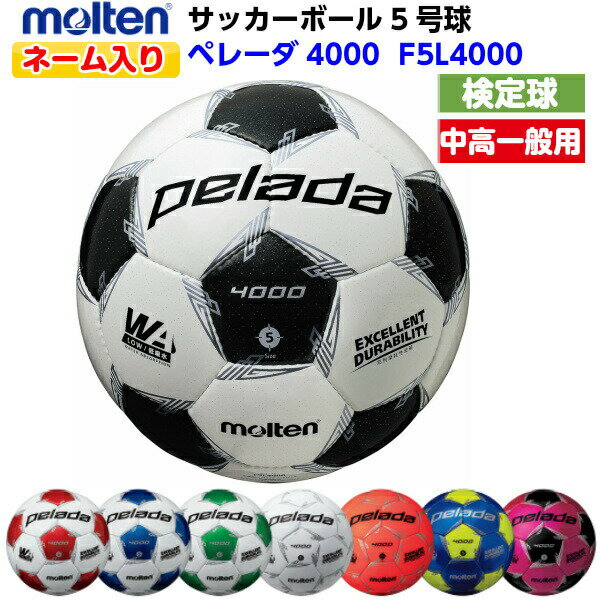 ネーム入り モルテン (F5L4000) サッカーボール 5