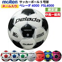 ネーム入り モルテン (F5L4000) サッカーボール 5号球 ペレーダ4000 検定球 (M)