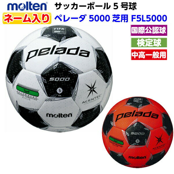 ネーム入り モルテン (F5L5000) サッカーボール 5