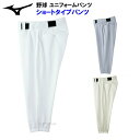 ミズノ (52PW487) 野球 試合用 ユニフォームパンツ ショートタイプ (M)