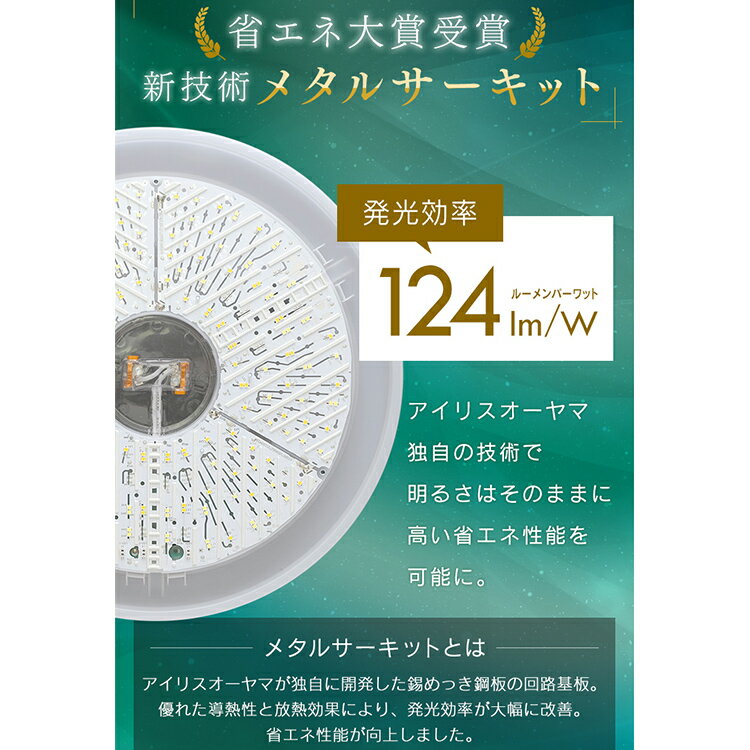 [100円クーポン対象]LEDシーリングライト メタルサーキットシリーズ ウッドフレーム 12畳 調色 CL12DL-5.1WF ウォールナット ナチュラル 天井照明 高効率 取り付け簡単 LED 省エネ 調光 調色 ウッディ 木目 ウッド アイリスオーヤマ