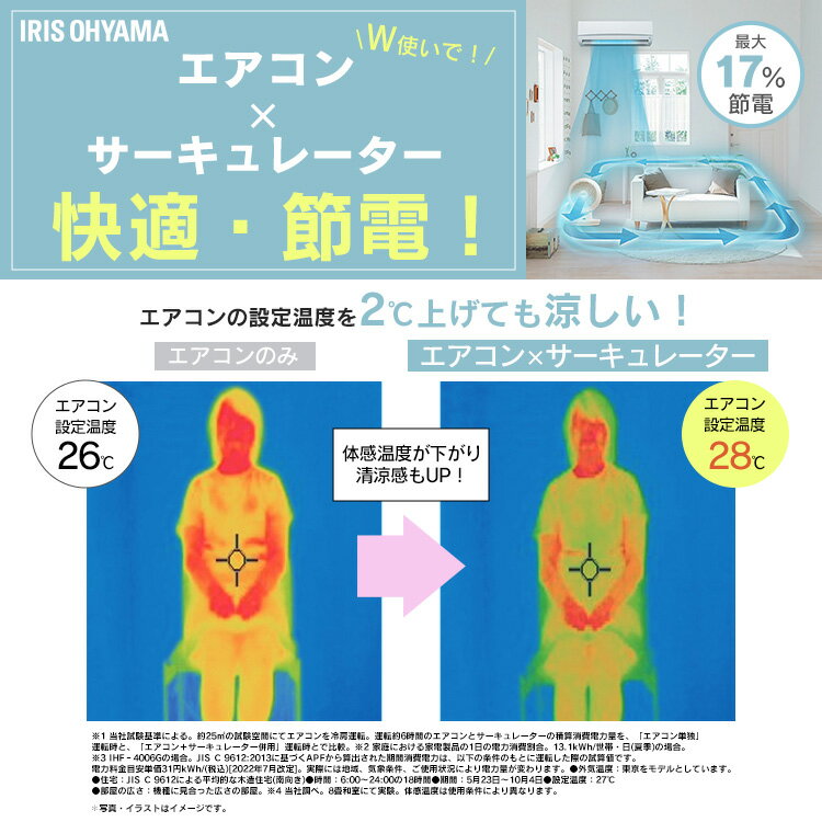 サーキュレーター 首振り アイリスオーヤマリモコン 扇風機 8畳小型 おしゃれ 左右首振り 換気 衣類乾燥 部屋干し 送風機 上下角度調整 卓上扇風機 省エネ 空気循環 オフィス リビング 梅雨 コンパクト 白 黒 PCF-MKC15-B/W