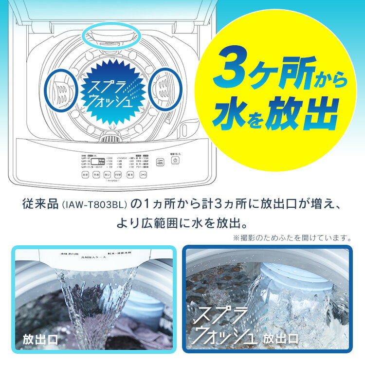 全自動洗濯機 7kg IAW-T705E送料無料 洗濯機 小型洗濯機 7kg 全自動 洗濯 上開き 縦型 折りたたみ式ふた 部屋干し タイマー ステンレス槽 新品 本体 アイリスオーヤマ