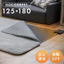 ホットカーペット 1.5畳 即暖 電気カーペット 本体 ホットマット 1畳 暖房 冬 TEKNOS リビング 部屋 カーペット ダニ退治 折り畳み収納 コンパク...