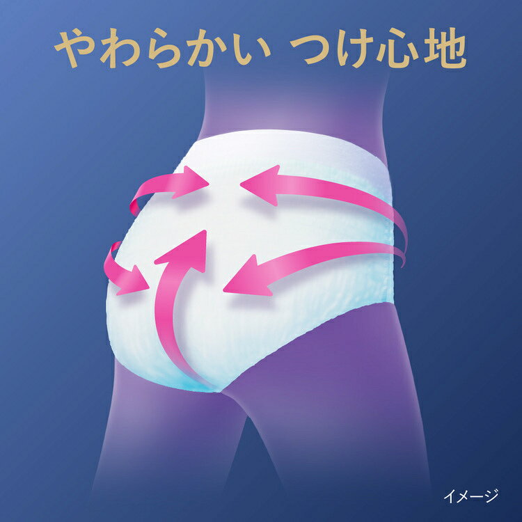 快適空間のお手伝い B&Cの【3個セット】ショーツ 生理用品 サニタリー ロリエ 朝までブロック 安心ショーツ ゆったりL5コ入 花王 ロリエ 朝までブロック ショーツ パンツ 大サイズ 生理用ショーツ お泊り サニタリーショーツ｜アングル3