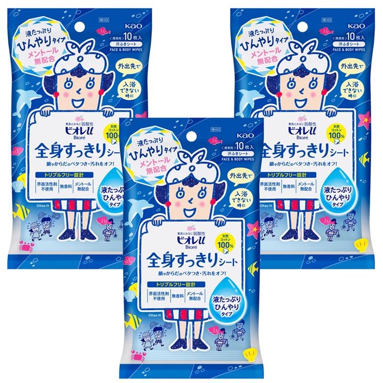 顔やからだの汗・ベタつき・汚れをオフ！肌荒れやあせもの原因にもなる汗・皮脂・汚れをスッキリ！・親子で使える全身すっきりシート・素肌とおなじ弱酸性・トリプルフリー設計（無香料・メントール無配合・界面活性剤不使用）・赤ちゃんの肌にも使えます・天...