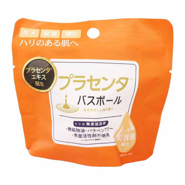 プラセンタ配合で肌なじみが良く、お肌をしっとりさせ健やかに保ちます。●商品サイズ（cm）幅約13×奥行約5×高さ約12●商品重量約60g●素材・成分炭酸水素Na、クエン酸、硫酸Na、三リン酸5Na、PEG-8、香料、水、プラセンタエキス、フェノキシエタノール、黄4、赤102○広告文責：e-net shop株式会社(03-6706-4521)○メーカー（製造）：ヒロコーポレーション○区分：化粧品（検索用：バスボール 入浴剤 バスタイム 無添加品質 保湿・美肌・ハリ うるおい お風呂 肌荒れ プラセンタ しっとり 4562350991309）最強翌日配送対象商品に関するご案内 最強翌日配送対象商品・対象地域に該当する場合は最強翌日配送マークがご注文カゴ近くに表示されます。 最強翌日配送可能なお支払方法は【クレジットカード、代金引換、全額ポイント支払い】のみとなります。 下記の場合は最強翌日配送対象外となります。 ・15点以上ご購入いただいた場合 ・時間指定がある場合 ・ご注文時備考欄にご記入がある場合 ・決済処理にお時間を頂戴する場合 ・郵便番号や住所に誤りがある場合 ・最強翌日配送対象外の商品とご一緒にご注文いただいた場合 ・お届け先住所文字数が40文字以上の場合
