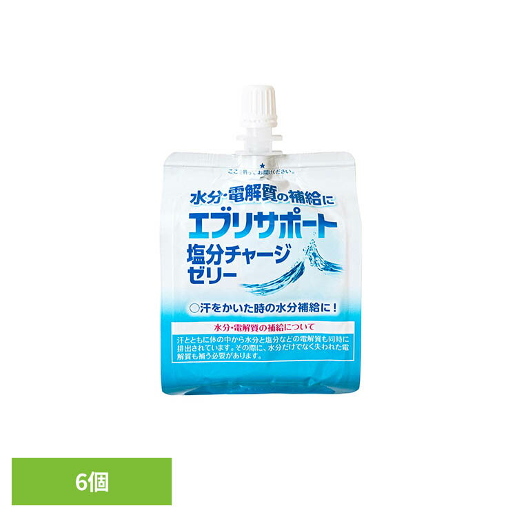 エブリサポート塩分チャージゼリー 6個 ゼリー 水分補給 塩分チャージ エブリサポート
