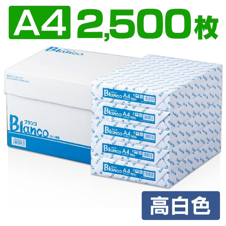 コピー用紙 A4 2500枚(500枚×5冊)NEWホワイトコピー用紙A4 JP10100651200 PPC用紙 印刷用紙 OA用紙 オフィス用品 事務用品 A4コピー用紙 家庭用 両面印刷 FAX用紙 ファックス用紙 プリント カラー印刷 インクジェットプリンター 大王製紙【D】