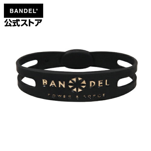 バンデル バンデル ブレスレット　bracelet (バンデルブレスレット)　ブラック×ゴールド（BlackxGold メタリック metallic METAL メタル）　BANDEL　バンデル 　メンズ　レディース　ペア　スポーツ　シリコンゴム