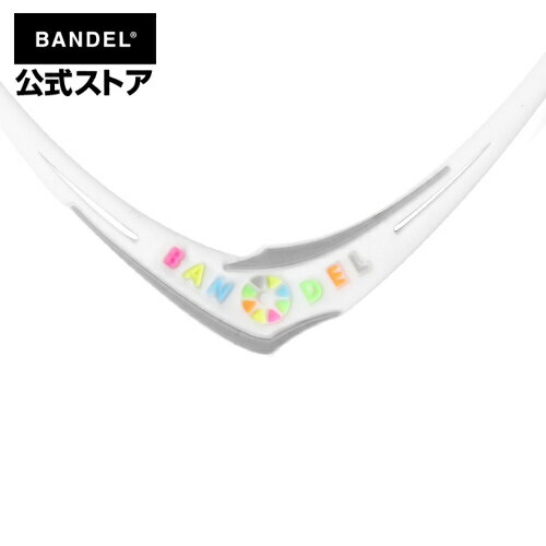 バンデル バンデル ネックレス　cross necklace　ホワイト×マルチ（WhitexMultiクロスシリーズ）　BANDEL　バンデル メンズ　レディース　ペア　スポーツ　シリコンゴム