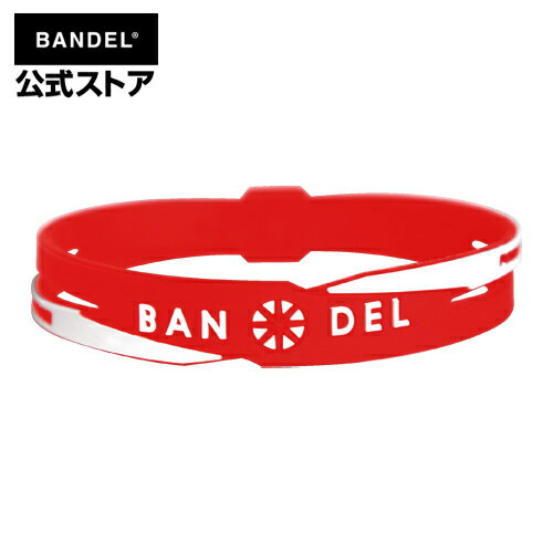 バンデル バンデル ブレスレット cross bracelet レッド×ホワイト（RedxWhite クロスシリーズ） BANDEL メンズ レディース ペア スポーツ シリコンゴム