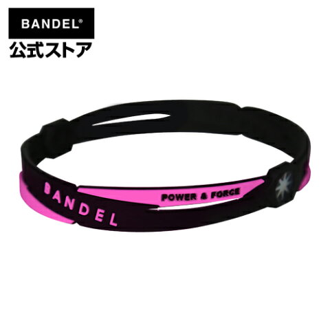 アンクレット　cross anklet　ブラック×ピンク（BlackxPinkクロスシリーズ）　BANDEL　バンデル メンズ　レディース　ペア　スポーツ　シリコンゴム