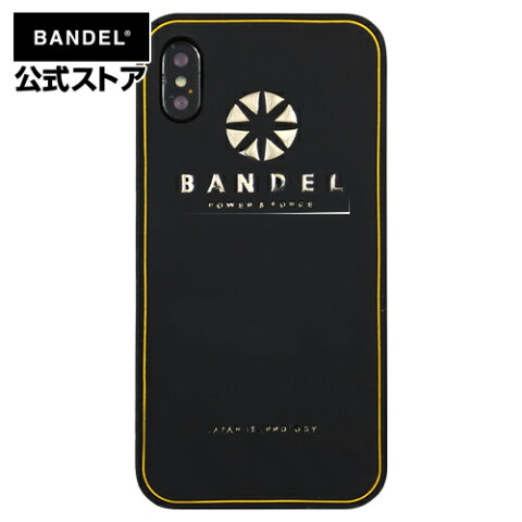 iPhone X対応case ロゴ iphone ケース 携帯ケース 携帯ケース BlackxGold（ブラック×ゴールド・黒×金） BANDEL バンデル