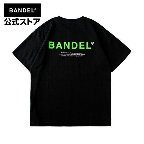 【送料無料】GHOST Short Sleeve T BAN-T011 Black×Neon Green BANDEL Tシャツ 半袖 （ブラック×ネオングリーン）　2019 COLLECTION LINE GHOST XL-LOGO T-shirts バンデル メンズ レディース スポーツ