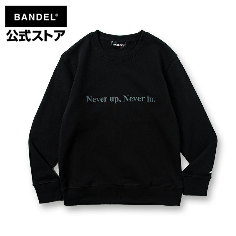 バンデル Never up Never in GOLF CREW NECK Black Gray ロングTシャツ 長袖 ロング Tシャツ ロンT BANDEL バンデル メンズ ファッション レディース