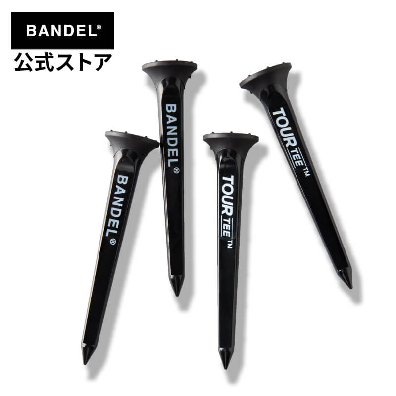 バンデル BANDEL TOURTEE LONG Black 4piece set BANDEL ゴルフ ロングティー bandel ゴルフ用品 ゴルフグッズ メンズ レディース スポーツ