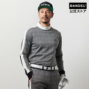 バンデル GLEN CHECK BICOLOR L/S MOCK T SHIRTS MENS BANDEL ポロシャツ 長袖 ゴルフ シャツ ホワイト ブラック...
