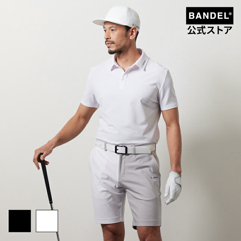 バンデル バンデルゴルフ バンデル ゴルフ BASIC S/S POLO SHIRTS MENS bandel BANDEL ポロシャツ 半袖 シャツ ホワイト ブラック メンズ スポーツ