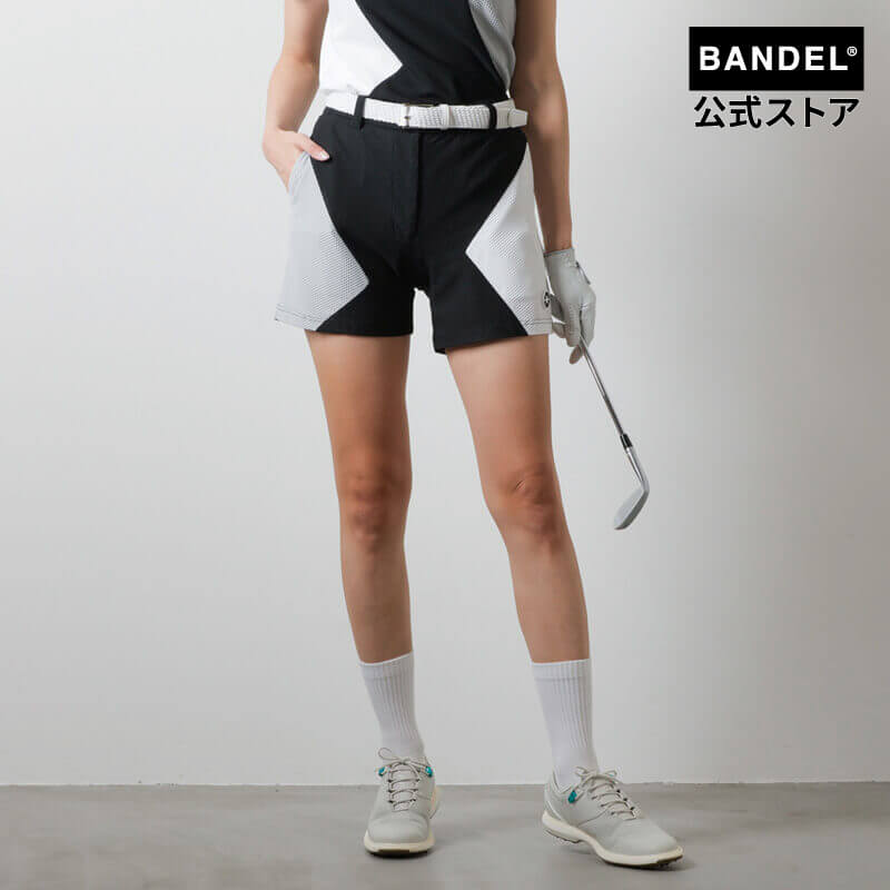 バンデル WOMENS ASYMMETRY SWITCH HALF PANTS バンデル BANDEL ゴルフ レディース 女性 ゴルフウェア パンツ