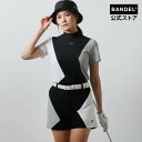 バンデル WOMENS ASYMMETRY SWITCH S/S MOCK NECK SHIRTS ゴルフ シャツ ホワイト ブラック バンデル 女性 レディース スポーツ