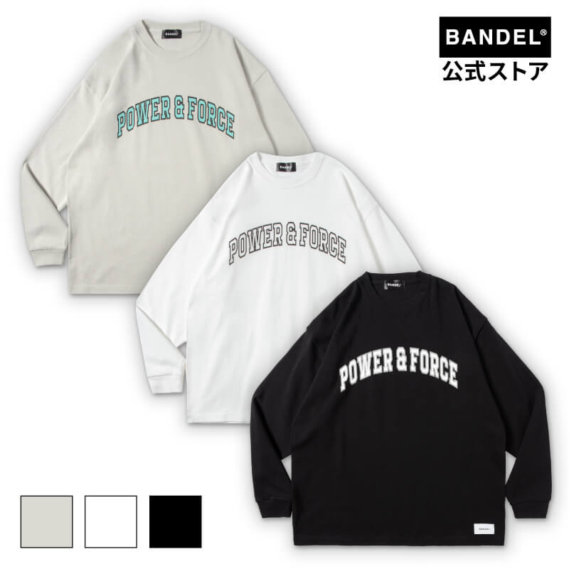 バンデル POWER＆FORCE ARCH LOGO L/S TEE 長袖 ロング ブラック メンズ ...